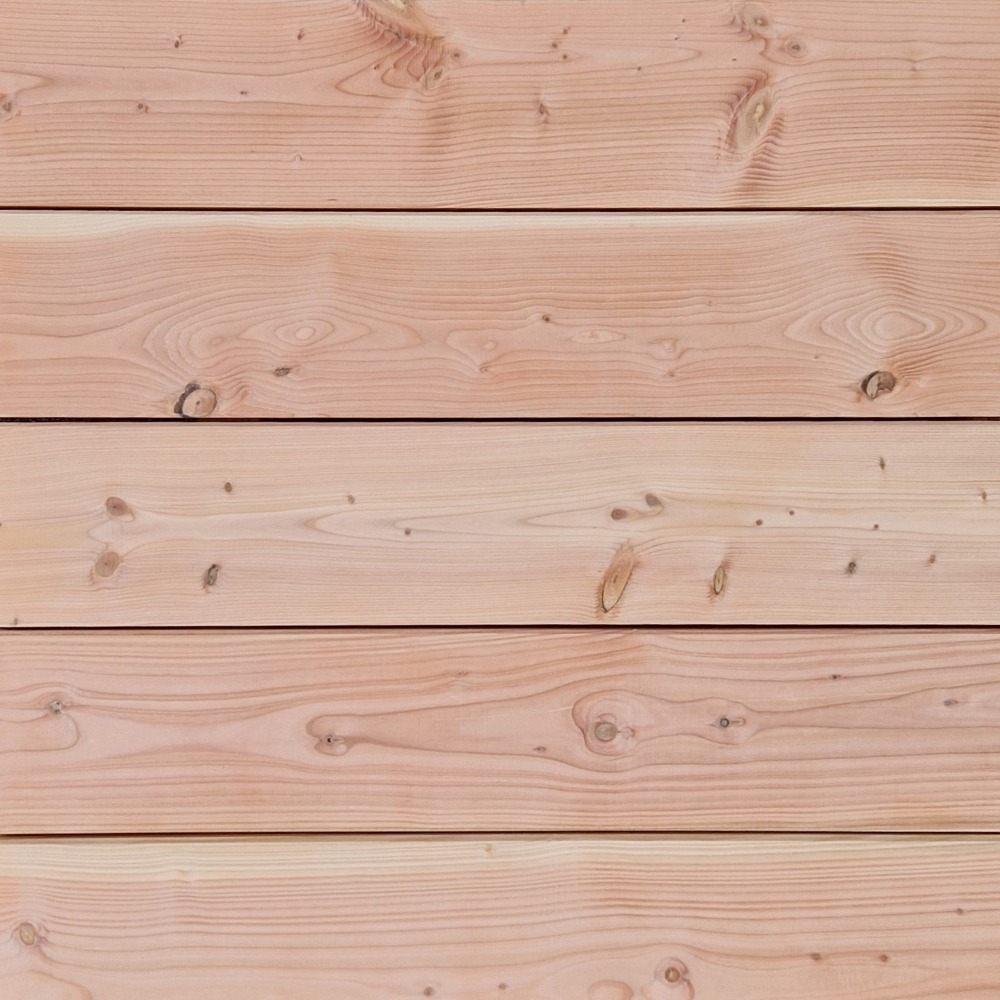 Nahaufnahme der Oberfläche von geschliffenen Douglasie Brettern