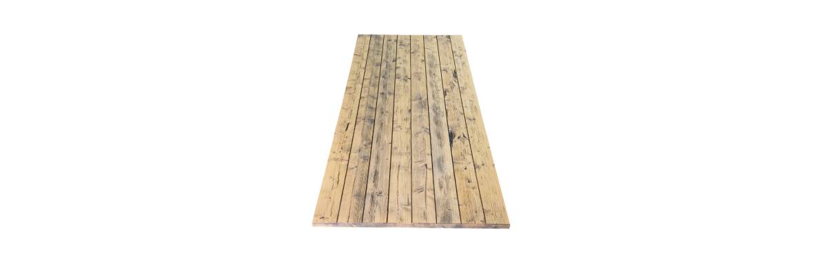Tischplatte Rustic Pine Vintage, lackiert