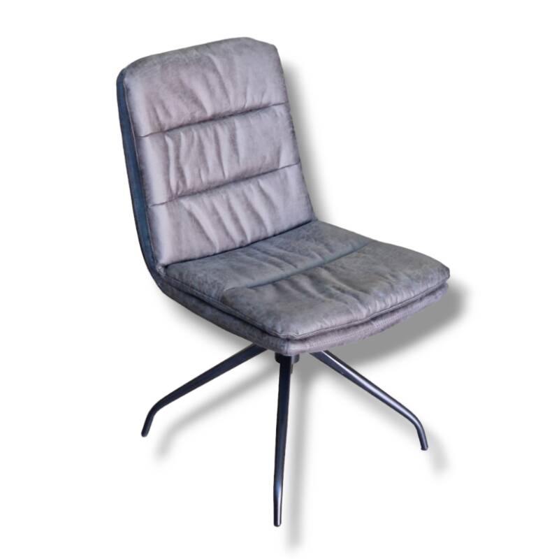 4262459610896 - NG Stuhl Frank Lederoptik Dark Greyohne Arm