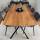 Tischplatte Eiche Chalet U 30 mm - leicht oval durchgehende Lamellen 200x100 cm