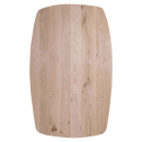 Tischplatte Eiche Chalet U 30 mm - leicht oval durchgehende Lamellen 240x100 cm