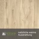 Tischplatte Eiche Chalet U 30 mm - leicht oval durchgehende Lamellen 240x100 cm