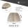 Tischplatte Eiche Chalet U 30 mm - leicht oval durchgehende Lamellen 240x100 cm