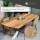 Tischplatte Eiche Chalet U 30 mm - leicht oval durchgehende Lamellen 240x100 cm
