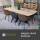 Tischplatte Eiche Chalet U 30 mm - leicht oval durchgehende Lamellen 240x100 cm