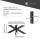 Tischgestell Light Spider 180x90 cm schwarz