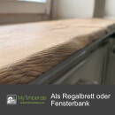N/A Regalbrett/Fensterbank Eiche 24 mm, Baumkante 40x20 cm