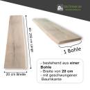 N/A Regalbrett/Fensterbank Eiche 24 mm, Baumkante 200x20 cm