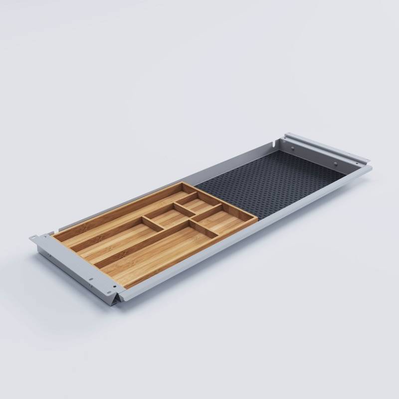 Schublade Flat L silber (760x265x37 mm)