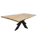 Tischplatte Eiche Loft B ca.45 mm mit Fase, Baumkante 260x100 cm