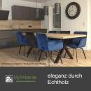 Tischplatte Eiche Chalet G 40 mm - gerade Kante 240x100 cm