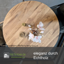 Tischplatte Eiche Rund G 40 mm geschliffen  - gerade Kante 80 cm