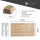 Tischplatte Eiche Chalet G 40 mm - gerade Kante 80x80 cm