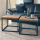 Tischplatte Eiche Chalet G 40 mm - gerade Kante 80x80 cm