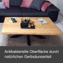 Tischplatte Eiche Chalet B 40 mm - Baumkante 120x70 cm