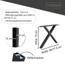 Tischgestell Light X schwarz, 60 cm
