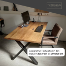 Tischgestell Light X schwarz, 60 cm