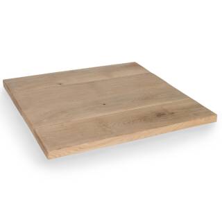 Tischplatte Eiche Loft G 40 mm mit Fase - gerade Kante 50x50 cm