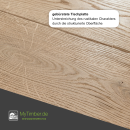 Tischplatte Eiche Loft G 40 mm mit Fase - gerade Kante 100x100 cm