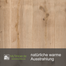 Tischplatte Eiche Loft G 40 mm mit Fase - gerade Kante 100x100 cm