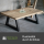 Tischplatte Eiche Loft G 40 mm mit Fase - gerade Kante 100x100 cm