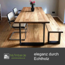 Bank-/Ablageplatte Eiche Chalet G 40 mm - gerade Kante 220x40 cm