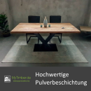 Tischgestell Bold Center double X Fuß 118x48 cm schwarz