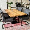 Tischgestell Bold Center double X Fuß 118x48 cm schwarz