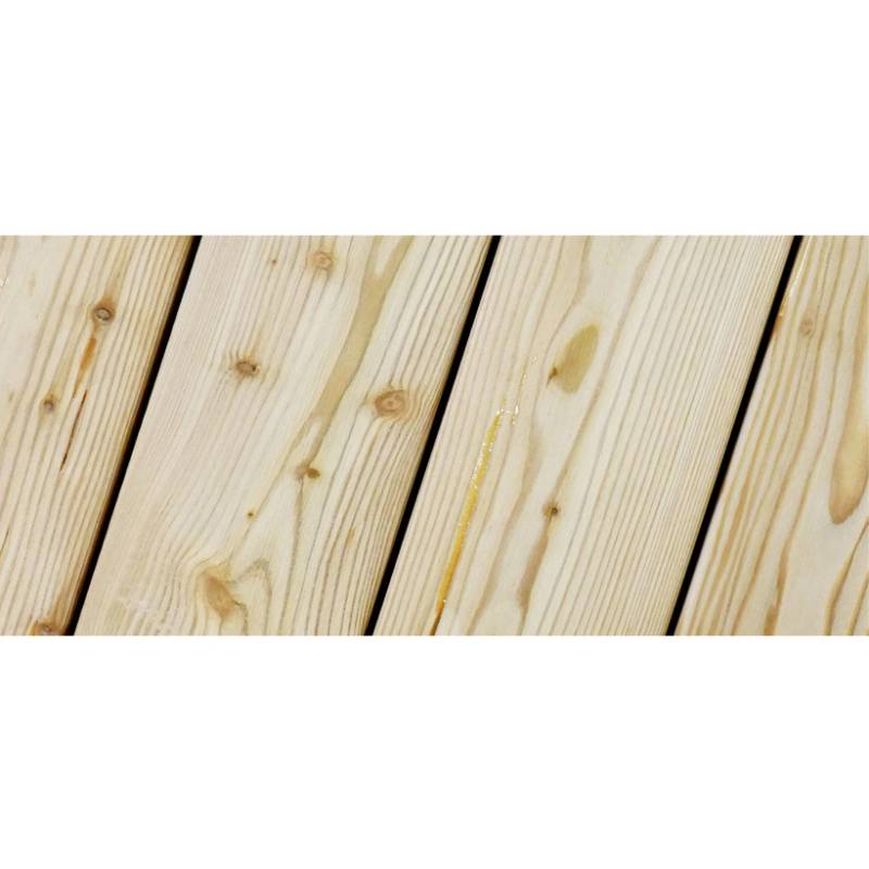 8005938702004 - Gebirgslärche Terrassendielen Struktura | Länge 5 m | Stärke 145x25 cm | Beidseitig gebürstet | 100% PEFC-zertifiziert | Material Gebirgslärche