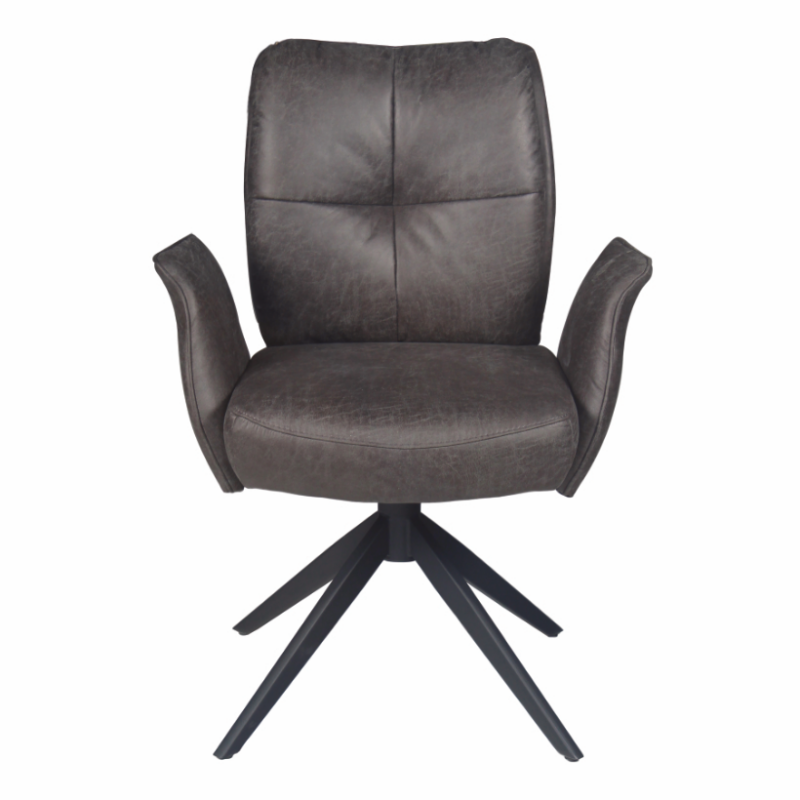 4262459611411 - Stuhl Lars Lederoptik Dark Grey