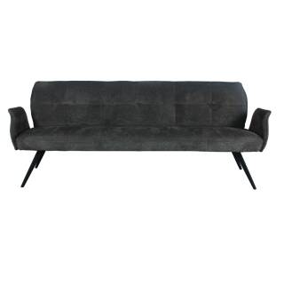Bank Lars Webstoff 180 cm,Brown Grey