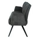 Bank Lars Webstoff 180 cm,Brown Grey