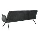 Bank Lars Webstoff 180 cm,Brown Grey