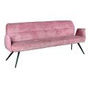 Bank Lars Webstoff 220 cm,Light Rose
