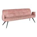 Bank Lars Webstoff 220 cm,Light Rose