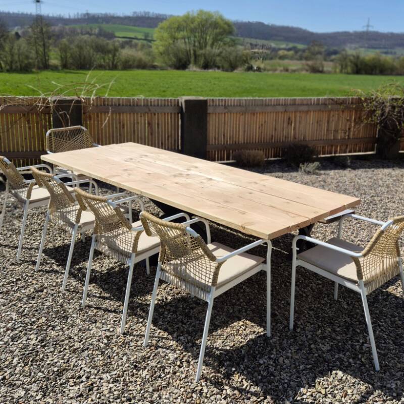 4262459611879 - Gartentischplatte Douglasie 40 mm gerade Kante 160x80 cm