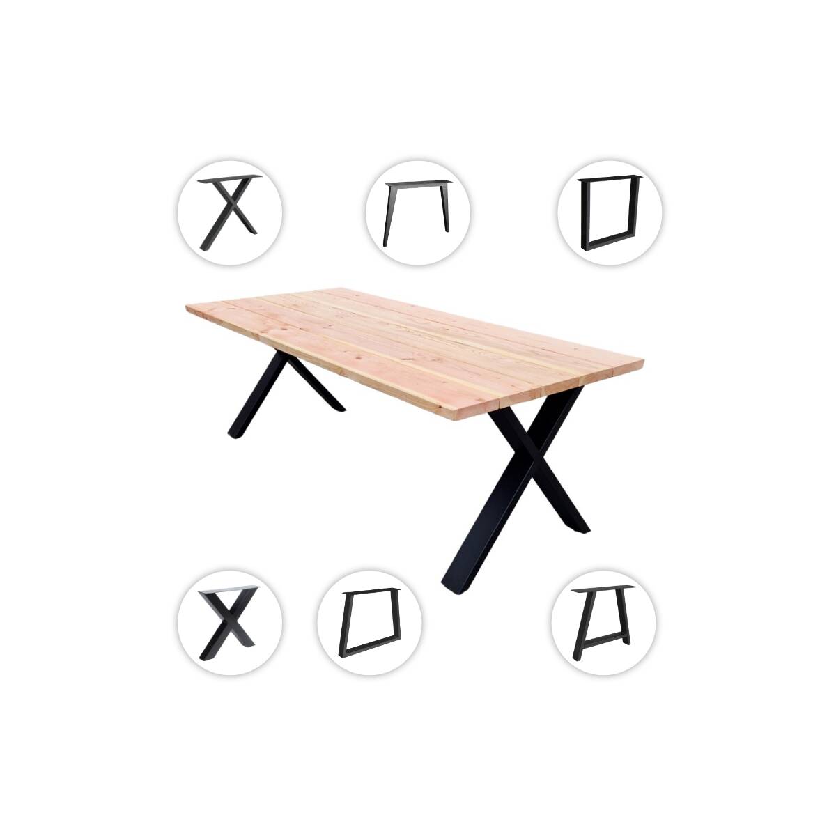 Massivholz Gartentisch Douglasie L 180- 300 cm ab 544 €