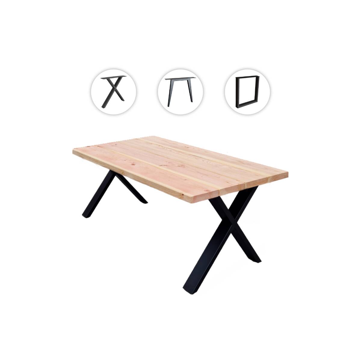 Massivholz Gartentisch Douglasie S 120- 160 cm ab 409 €