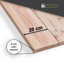 Gartenbankplatte Douglasie 40 mm, gerade Kante 160x40 cm