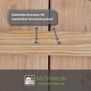 Gartenbankplatte Douglasie 40 mm, gerade Kante 160x40 cm