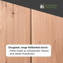 Gartenbankplatte Douglasie 40 mm, gerade Kante 160x40 cm