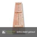 Gartenbankplatte Douglasie 40 mm, gerade Kante 280x40 cm