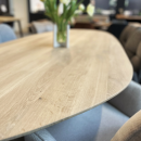 Tischplatte Eiche Chalet K 30 mm - Kieselform 130x70 cm