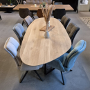 Tischplatte Eiche Chalet K 30 mm - Kieselform 280x120 cm