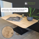 Tischplatte Eiche Chalet A 30 mm - abgerundete Schweizer Kante 130x70 cm