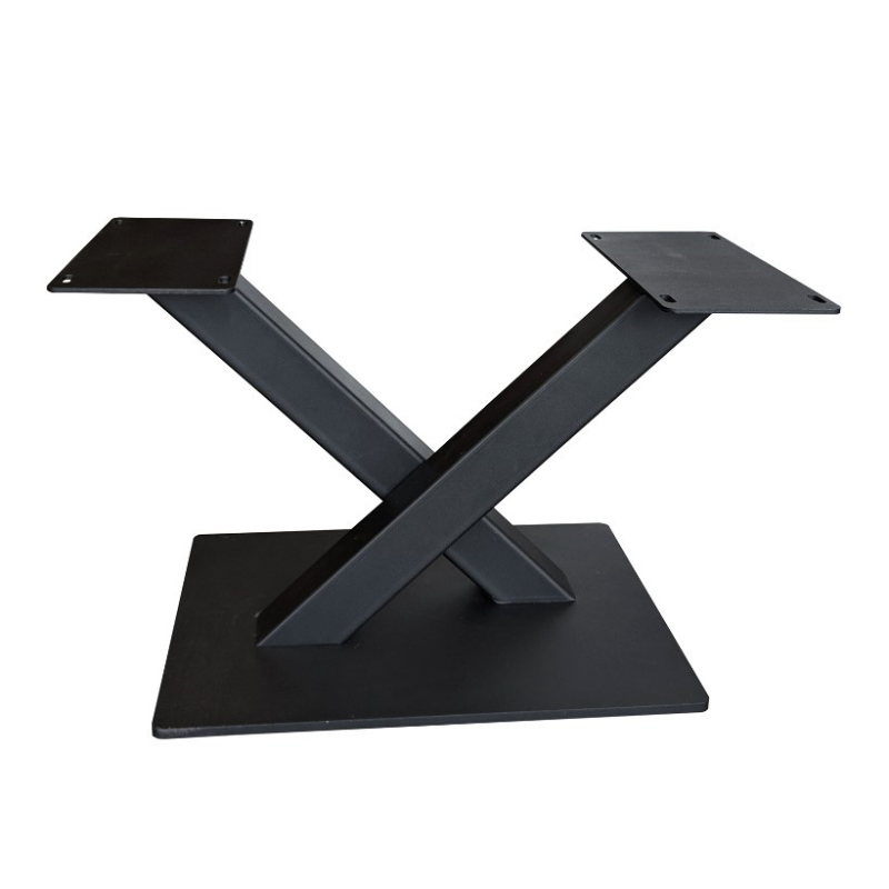 Tischgestell Bold Center X | X-Center-Form | Befestigungsplatte aus Stahl | Höhe 72 cm | Bigfoot