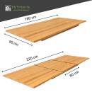 Esstisch Siley ausziehbar, Eiche, ge&ouml;lt, 160/220x90 cm