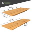 Esstisch Siley, ausziehbar, Eiche, ge&ouml;lt,...