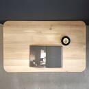 Massivholztisch Toulouse, Eiche invisible lasiert, Couchtisch