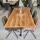 Tischplatte Chalet B 40 mm Eiche Baumkante 180x90 cm